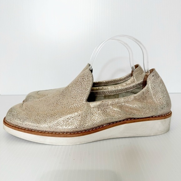 Arche Gold Metallic Danock Mocassins Shoes Size 41 or 9.5 US - Picture 2 of 10